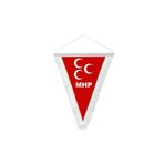 Özel Flama Bayrak Milliyetçi Hareket Partisi MHP Üçgen Flama Bayrak