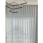 özel jaluzi Beyaz PVC Dikey Perde 170x200 cm Döndürülebilir Mekanizmalı, 462
