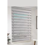 özel jaluzi Gri Bambu Kumaş Zebra Stor Perde Etek Dilimsiz 1. Kalite 110x200, 494