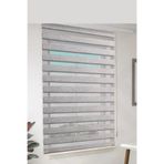 özel jaluzi Gri Bambu Kumaş Zebra Stor Perde Etek Dilimsiz 1. Kalite 200x200, 494