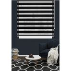 özel jaluzi İthal Siyah Düz Zebra Stor Perde 200x260, 433