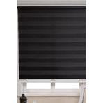 özel jaluzi Özel Jaluzi Siyah Bambu Kumaş Zebra Stor Perde Etek Dilimsiz 1. Kalite 180x220, 496