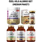 Özel Kılo Aldırıcı Set - Medium Paket ( Omega 3, B Complex, Çinko, Calorix, Gainer 1500GR)