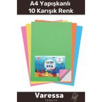 Özel Kırtasiye Seti Eva Kaliteli Yapışkanlı A4 Ebat 10'lu Karışık