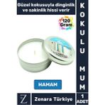 Özel Metal Kutu Arınma Huzur Meditasyon Yoga Esans Sakinlik Veren Dekoratif Oda Kokusu Mum 120 Gram - Çok Renkli