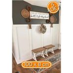 Özel Mutfak Koridor Salon Tasarım Iskandinav Çıta1 Paket 5 Adet 8 100 Cm Mdf Duvar Çıtası