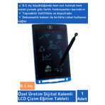 Özel Seri Dijital Kalemli Çocuk Eğitim Tableti Grafik Ders Not Ödev Resim LCD Writing Tablet Mavi