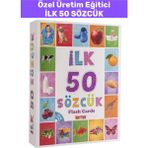 Özel Seri Dil Bilgisi Geliştirici Renk Tanım Hafıza Geliştirici Eğlenceli Eğitici Ilk 50 Sözcük - Çok renkli