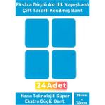 Özel Seri Ekstra Güçlü Pe Köpük Esaslı Çift Taraflı Hazır Kesilmiş 25X30MM Asma Bant 24 Adet