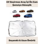 Özel Seri Titanyum Gümüş Kaplama Uv Geçirmez Güçlü Dayanıklı Araç Içi Ön Cam Şemsiye Güneşlik