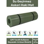 Özel Su Geçirmez 182x60cm Hafif Pratik Dayanıklı Isı Yalıtım 12mm Kalınlık Köpük Askeri Haki Mat