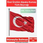 Özel Suya Güneşe Sopa Takılabilir Çıkarılabilir Dayanıklı Alpaka Kumaş 100X150 cm Türk Bayrağı Flag