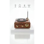 Özel Tasarım Ahşap Görünümlü Retro Vintage Nostaljik Radyo & Bluetootlu Mini Fm Radyo