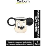 Özel Tasarım Dekoratif Şık Hediyelik Porselen Mickey Mouse Kupa Bardak 10*18 cm