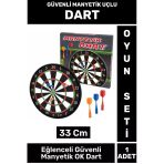 Özel Tasarım Genç Yetişkin Çocuk Oyun Eğlenceli Güvenli Manyetik Uçlu Dart 33 Cm