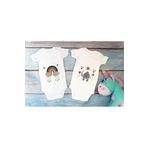 Özel Tasarım Lisanslı Boho Baby Ikili Bebek Body Beyaz 2li Anne Baba Bebek Badi Zıbın, Yeni Doğan
