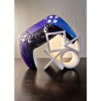 Özel Tasarım Ps5 Kol Tutucu Stand, Playstation Sembollü Joystick Standı, Dualsense Standı - Beyaz