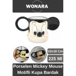 Özel Tasarım Sevgili Arkadaş Şık Ve Dekoratif Hediyelik Porselen Mickey Mouse Motifli Kupa Bardak