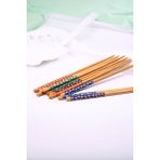 Özel Tasarımlı Çin Çubukları Yemek Sushi Yeme Kaşığı Chopstickler 10'lu
