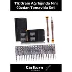 Özel Üretim 112 Gr Ağırlığında Dayanıklı 24 Uçlu 1 Kalemli Hafif Mini Çıtçıtlı Cüzdan Tornavida Seti