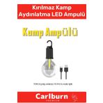 Özel Üretim 3 Modlu Su Geçirmez Taşınabilir Kablosuz Kırılmaz Kamp Aydınlatma Şarjlı Led Ampulü