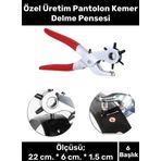 Özel Üretim 6 Başlıklı Delik Açıcı Perçin Prensi Erkek Kadın Pantolon Kemer Delme Pensesi