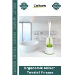 Özel Üretim Antibakteriyel Esnek Modern Hijyenik Standlı Tasarım Ergonomik Silikon Tuvalet Fırçası