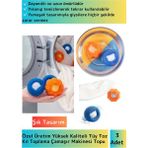 Özel Üretim Çamaşır Makinesi Tüy Toz Kıl Toplama Topu Temizlenebilir&tekrar Kullanılabilir 3 Adet