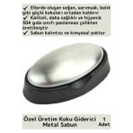 Özel Üretim Çevre Dostu 304 Paslanmaz Çelik Sade Hijyenik Tasarruf Koku Giderici Etkili Metal Sabun