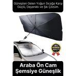 Özel Üretim Dayanıklı Titanyum Gümüş Kaplama Uv Geçirmez Tüm Araçlar Araba Ön Cam Şemsiye Güneşlik