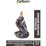 Özel Üretim Dekoratif İthal Parlak Şelale Seramik Geri Akış Tütsülük & Oda Kokusu Biblo 10*8 Cm