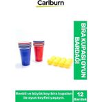 Özel Üretim Eğlenceli Özel Gün Beer Pong Renkli Büyük 12 Karton Bira Kupası 12 Toplu Oyun Bardağı