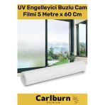 Özel Üretim İç Göstermeyen Yapışkan İz Bırakmaz Uv Engelleyici Buzlu Cam Filmi 5 Metre X 60 Cm Vitrin