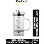 Özel Üretim Isıyı Uzun Süre Koruyan Süzgeçli Bitki Çayı Demliği Filtre Kahve French Press 350 ml