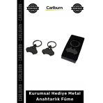 Özel Üretim Kaliteli Dayanıklı Modern Tasarım Lazer Baskılı Kurumsal Hediye Metal Anahtarlık Füme