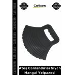 Özel Üretim Kaliteli Plastik Ergonomik Saplı Barbekü Kömür Ateş Canlandırıcı Siyah Mangal Yelpazesi