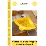 Özel Üretim Köşe Uyumlu Ergonomik Plastik Evye Organizer Atık Mutfak Banyo Üçgen Lavabo Süzgeci