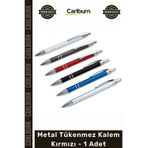Özel Üretim Kurumsal Promosyon Lüks Ofis Hediyelik Tasarım Baskılı Metal Tükenmez Kalem Kırmızı