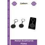 Özel Üretim Lüks Şık Tasarım Kaliteli Dayanıklı Promosyon Hediyelik Lazer Metal Anahtarlık Füme