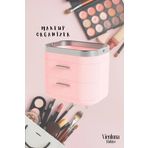 Özel Üretim Makyaj Malzemeleri Organizeri Düzenleyici Saklama Kutusu Pink