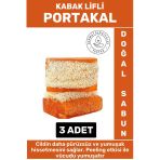 Özel Üretim Masaj Etkili Nemlendirici Kuruluk Giderici Doğal Kabak Lifli Portakal Sabunu 2 Adet