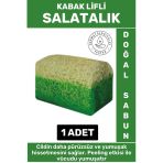 Özel Üretim Masaj Etkili Nemlendirici Kuruluk Giderici Doğal Kabak Lifli Salatalık Sabunu 1 Adet