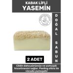 Özel Üretim Masaj Etkili Nemlendirici Kuruluk Giderici Doğal Kabak Lifli Yasemin Sabunu 2 Adet