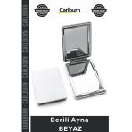 Özel Üretim Modern Dekoratif Şık Duvar Aynası Deri Kaplama Lüks Tasarım Şık Ev Derili Ayna Beyaz