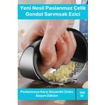Özel Üretim Paslanmaz Çelik Pratik Mutfak Sarımsak Rendesi Kolay Kullanımlı Gondol Sarımsak Ezici