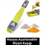 Özel Üretim Pratik Gıda Ölçüm Şeker Tuz Kahve Baharat Hassas Ayarlanabilir Ölçüm Kaşığı