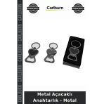 Özel Üretim Promosyon Logolu Hediyelik Kurumsal Şık Gümüş Metal Açacaklı Anahtarlık Metal