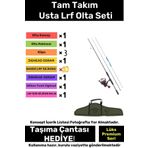 Özel Üretim Şık Taşıma Çantalı Hazır Kurulu Tam Takım Usta Lrf Olta Seti - 3m Kamış Hediyeli