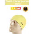 Özel Üretim Su Geçirmez Silikon Yüzücü Havuz Ve Deniz Bonesi Elastik Yüzme Şapkası 2'li Set