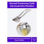 Özel Üretim Suya Dayanıklı Paslanmaz Kompakt Çelik Sarımsak Ezme Aleti Rendesi